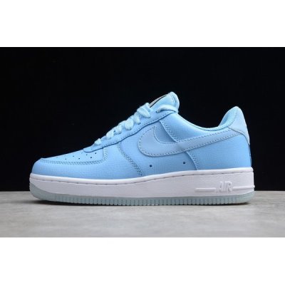 Nike Bayan Air Force 1 '07 Essential Beyaz / Metal Mavi Kaykay Ayakkabı Türkiye - 7476OTYI